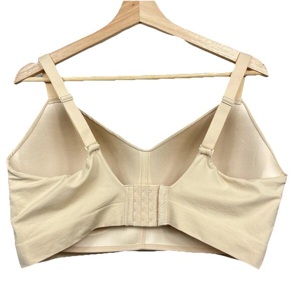 TrueKind Supportive Comfort Wireless Shaping Bra Size 4XL Cream Nude Plus Size - Picture 2 of 10